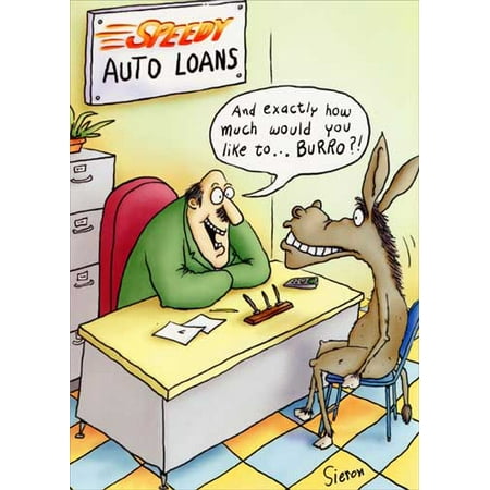 Oatmeal Studios Speedy Auto Loans Funny / Humorous Birthday Card - 0