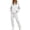 White&07#0730X, variant on Fabrcox Womens Sweat Suits 2 Piece Set Fleece Hoodie and Straight Leg Sweatpants Fall Winter Sports Casual Lounge Tracksuit for Women Red XXL