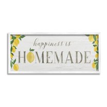 Stupell Industries Happiness Is Homemade Food & Beverage Painting White Framed Art Print Wall Art, 24 x 10