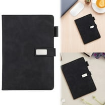 Goohae Professional Notepad, Corporate Notebook, A5 Executive Notepad - Premium Customizable Diary for Business & Planning, Black