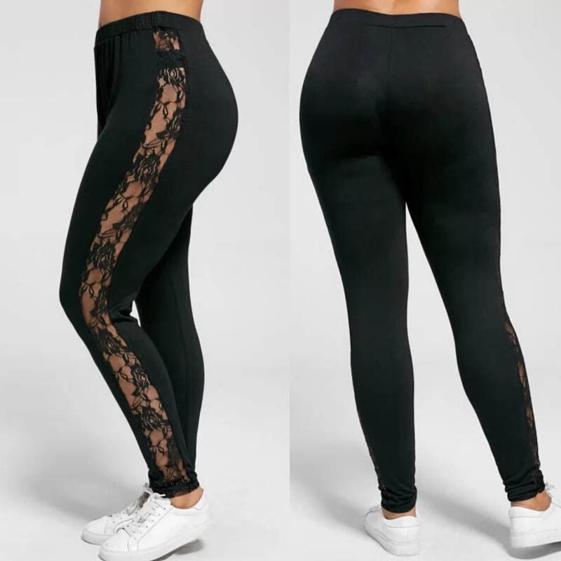 side lace pants