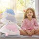 thumbnail image 5 of Delfín de peluche, 50 cm, bonito delfín de peluche para niñas y niños, rosa, 5 of 5