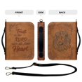 thumbnail image 4 of Kuiaobaty Lion Floral Print Bible Cover for Women Men Trust in the Lord PU Leather Bible Case Bible Bag Tote Book Carrying Case Christian Bible Accessories with Handle and Shoulder Strap, M, 4 of 7