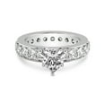 thumbnail image 3 of 1 Carat IGI Certified Heart Shape Lab Grown Diamond Engagement Ring | 14K White Gold | Madeline Full Eternity Diamond Ring | FG-VS1-VS2 Quality Friendly Diamonds, 3 of 5