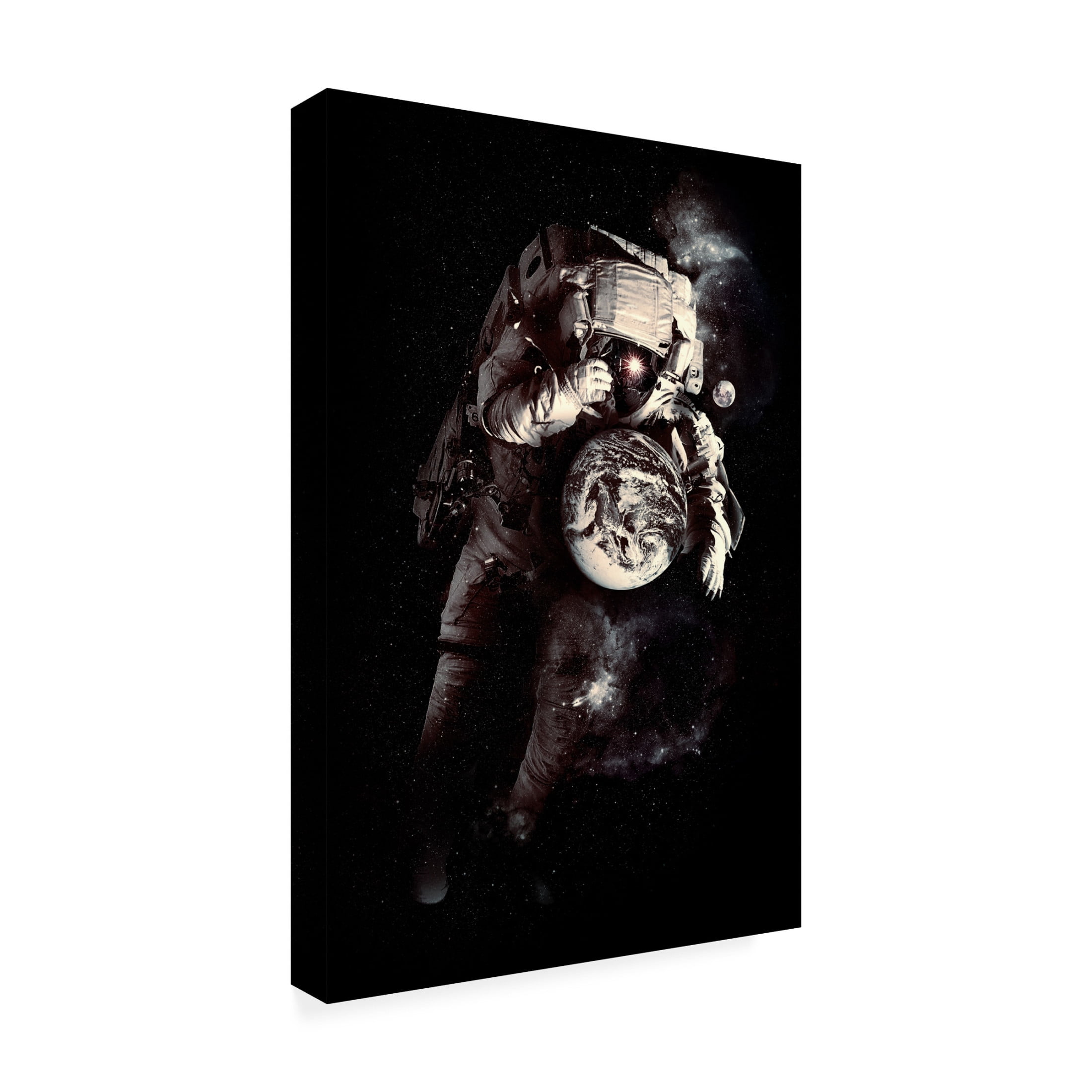 Canvas Wall Art - Francis Minoza 'It'S A Small World After All 2' Wall Art for Living Room, Bedroom, or Office D?cor by Trademark Fine Art - 30 x 47 Inches