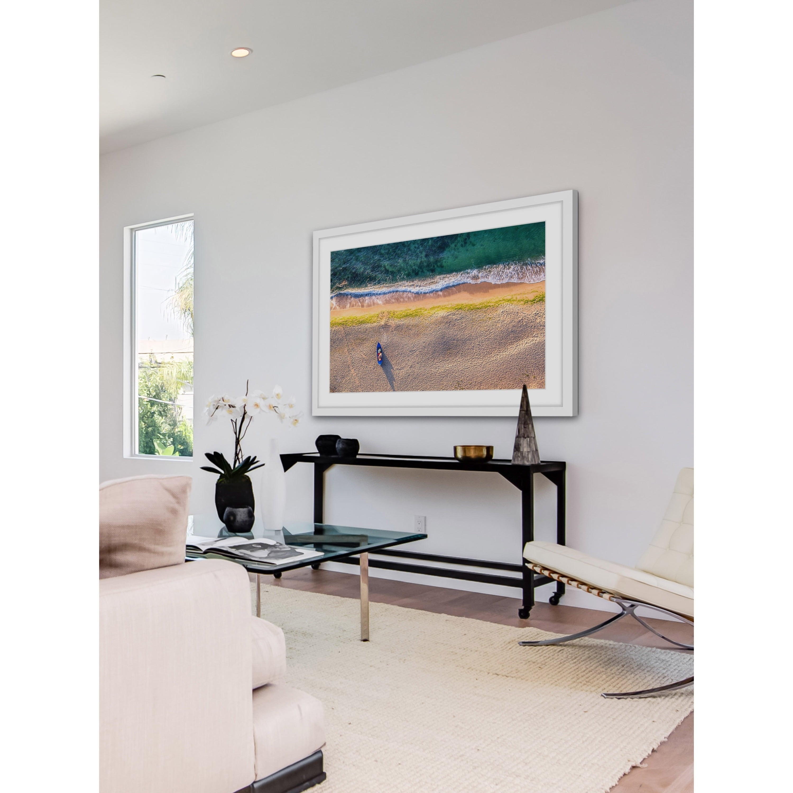 Marmont Hill "One Canoe" Framed Painting Print