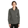 thumbnail image 2 of Port Authority Ladies SuperPro Twill Shirt-XS (Sterling Grey), 2 of 2