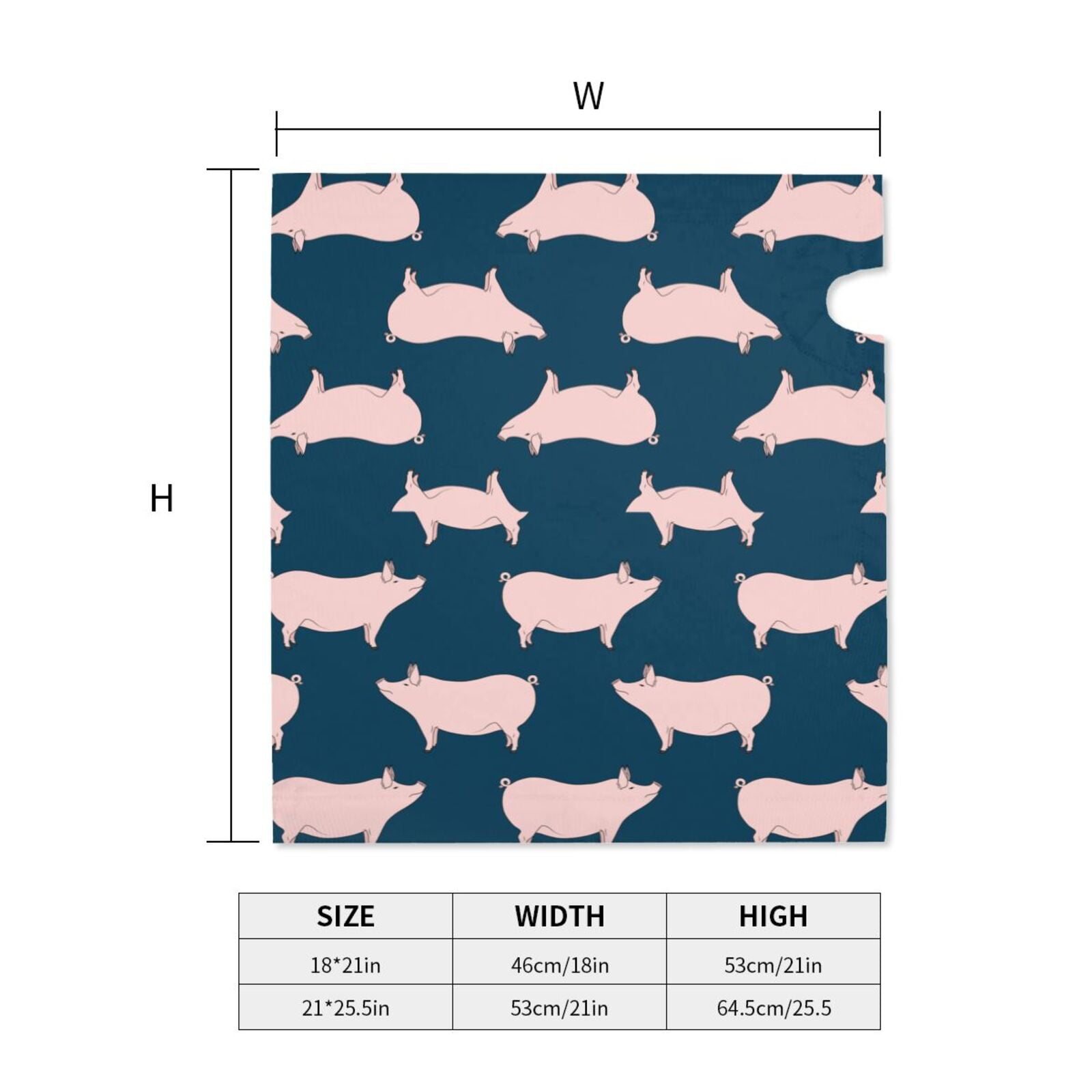 Logiee Pig 1 Print Post Letter Box Wrap Decor, Mailbox Cover Suitable for Standard Mailbox and Large Size Mailbox,Outdoor Yard Decoration-25.5x21 in