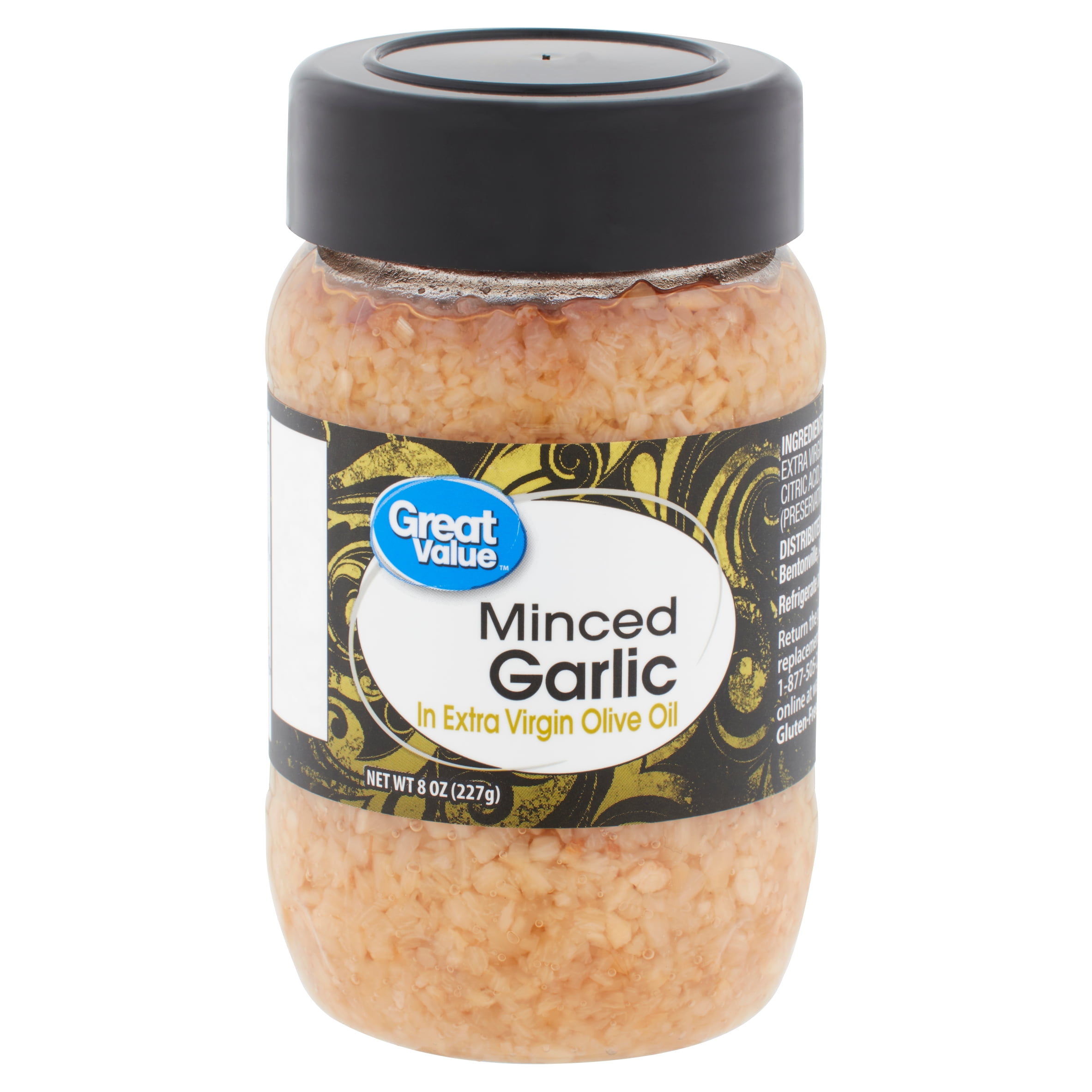 Great Value Minced Garlic in Extra Virgin Olive Oil, 8 oz