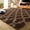 Brown/Beige, variant on Junovo Ultra Soft Soft Area Rugs Fluffy Modern Geometric Rugs,Shaggy Floor Carpets For Living Room Bedroom Nursery Room 4'x6',Brown/Beige
