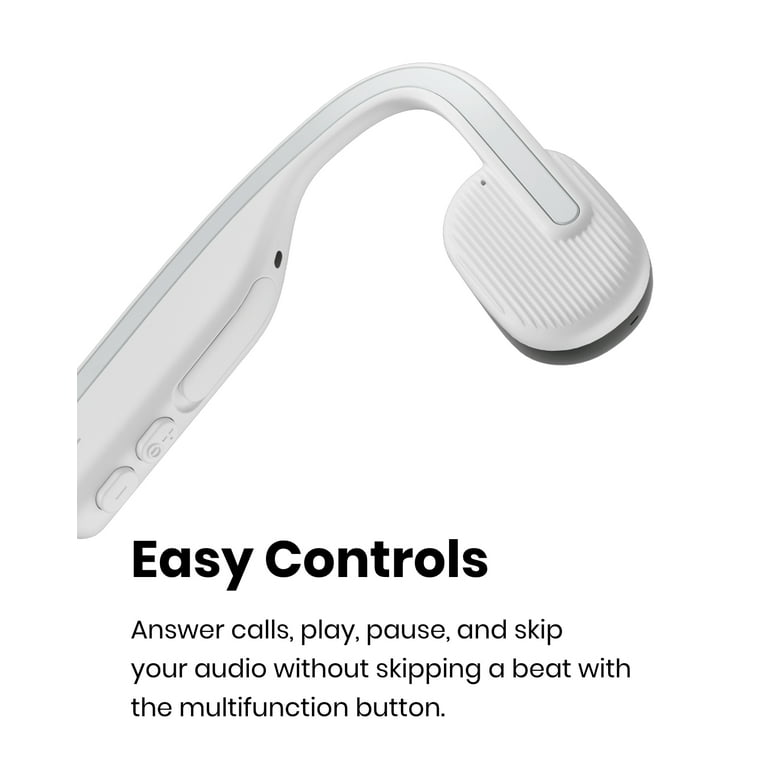 SHOKZ OPENMOVE ワイヤレスヘッドフォン ホワイト Shokz OPENMOVE Open Ear Bone Conduction Bluetooth Headphones