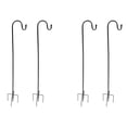 thumbnail image 1 of Shepherd's Hooks, 4Pack Shepherd Hook Made of Metal for Outdoor Bird Feeders Hanger, Solar Lights, Christmas Lights, 1 of 5