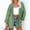 Green, variant on Babysbule Winter Coats for Women Womens Ladies Solid Turn Down Collar Jacket Pocket Sleeve Coat Outerwear Tops