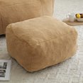 thumbnail image 4 of Miniyam Family-Sized Bean Bag Couch with Removable Footrest, Machine Washable Cover, Comfortable for Kids, Adults (Khaki), 4 of 10
