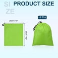 thumbnail image 2 of Bolsas de almacenamiento de viaje Uxcell con tope impermeable de bolsa de cordón de poliéster 210D, saco cinch, verde claro, 10 x 12 pulgadas, 2 of 7