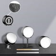 thumbnail image 1 of Lámpara de pared magnética portátil desmontable con LED redondo, fuente de luz de tres colores, carga USB ajustable, luz de noche de perforación sin cables, 1 of 5