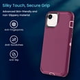 thumbnail image 4 of Entronix Heavy Duty Case Compatible with iPhone 17e, Shockproof Dustproof Hard Cover, Purple, 4 of 7