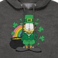 thumbnail image 3 of Garfield Rainbow Shamrocks - Men's Pullover Hooded Fleece Sweatshirt, 3 of 5