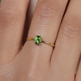 thumbnail image 6 of Gem Stone King 10K Yellow Gold Engagement Ring Oval Green Tourmaline 0.50 Ct, 6 of 6