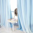 thumbnail image 3 of Cortinas SOFJAGETQ, 132 x 229 cm, doble capa, azul, 2 paneles, 3 of 8
