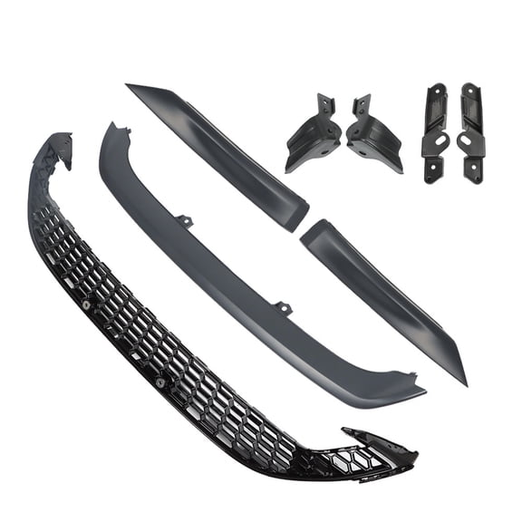 Grill Inserts Front Bumper Grille with 3 Lips Replacement for Ford Focus 4-Door 2016 2015