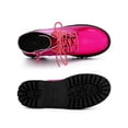thumbnail image 4 of BLISSFUL STEP Valentine's Women's Boot Colorful Round Toe Platform Lace Up Ankle Boots Hot Pink 9, 4 of 7