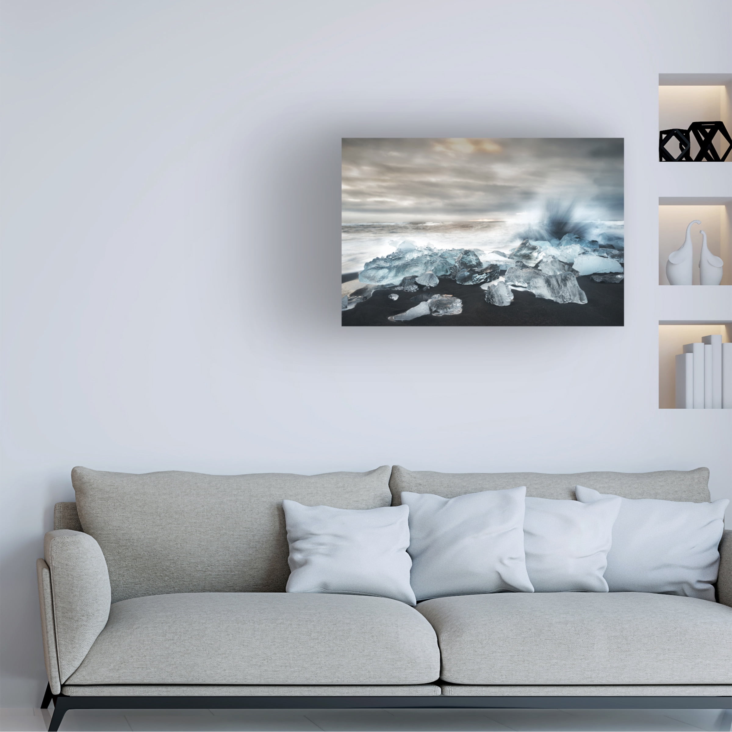 Alfred Forns 'Water And Ice' Canvas Art