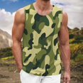 thumbnail image 2 of Beshee Tank Tops Men, Men's Summer Outdoor Digital Print Casual Holiday Street Hipsters Sleeveless Tank Top Mens Shirts Blue XL, 2 of 6