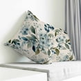 thumbnail image 3 of Spring Flowers Pillow Covers 18x18 Inch Decorative Throw Pillow Cover, Watercolor Floral Leaves Botanical Beige Sofa Pillowcases Accent Cushion Case Home Decor Bedroom Living Room, 3 of 6