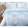 thumbnail image 5 of Crayola  White Bear Reversible Comforter Set in Blue Full - Queen 3 Piece, 5 of 5