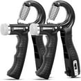 thumbnail image 1 of Fortalecedor de agarre manual, paquete de 2 ejercitadores de antebrazo de resistencia ajustable, 10-130 libras, entrenador de fuerza de agarre para entrenamiento de fuerza de muñeca y recuperación de lesiones ER, 1 of 5