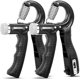 thumbnail image 1 of Fortalecedor de agarre manual, paquete de 2 ejercitadores de antebrazo de resistencia ajustable, 10-130 libras, entrenador de fuerza de agarre para entrenamiento de fuerza de muñeca y recuperación de lesiones brillar Electrónica, 1 of 5