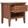 thumbnail image 5 of SAFAVIEH Sondra Traditional 2 Drawer Nightstand,Walnut/Gold, 5 of 14