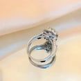 thumbnail image 6 of 1CT Round Cut VVS1 Moissanite Wedding Promise Ring for Women 925 Sterling Silver Jewelry Gifts-Size 8, 6 of 11