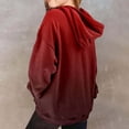 thumbnail image 4 of Gyujnb Long Sleeve Gradient Brushed Lined Warm Hoodie Featuring Front Pocket Loose Casual Daily Top (Unisex),7-8 Years, 4 of 5