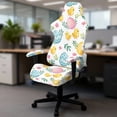 thumbnail image 5 of Whosucclay Chicken Egg Print Gaming Chair Covers, Stretchable Gamer Chair Protector Soft Breathable Scratch Resistant Gaming Chairs Seat Cover with 2Pcs Armrest Slipcovers Easter Decor, 5 of 8