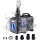 thumbnail image 1 of Bomba de agua sumergible versátil, caudal ajustable para aplicaciones personalizadas de agua dulce y salada, amplia aplicación en acuarios, estanques, fuentes e hidroponía (1400 GPH), 1 of 5