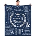thumbnail image 1 of LHSHID Brother Birthday Gift Blanket Flannel Soft and Comfortable Anti static Bed Sofa Blanket 50x60in, 1 of 5