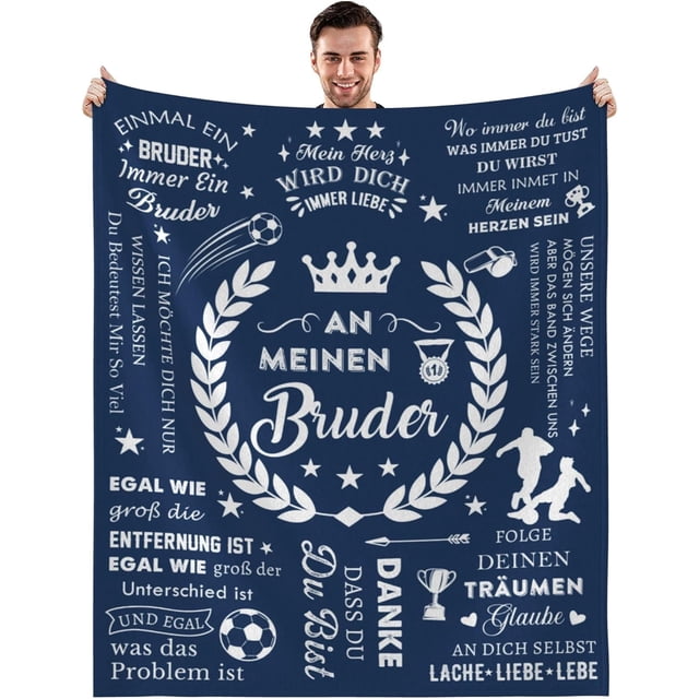 LHSHID Brother Birthday Gift Blanket Flannel Soft and Comfortable Anti static Bed Sofa Blanket 50x60in