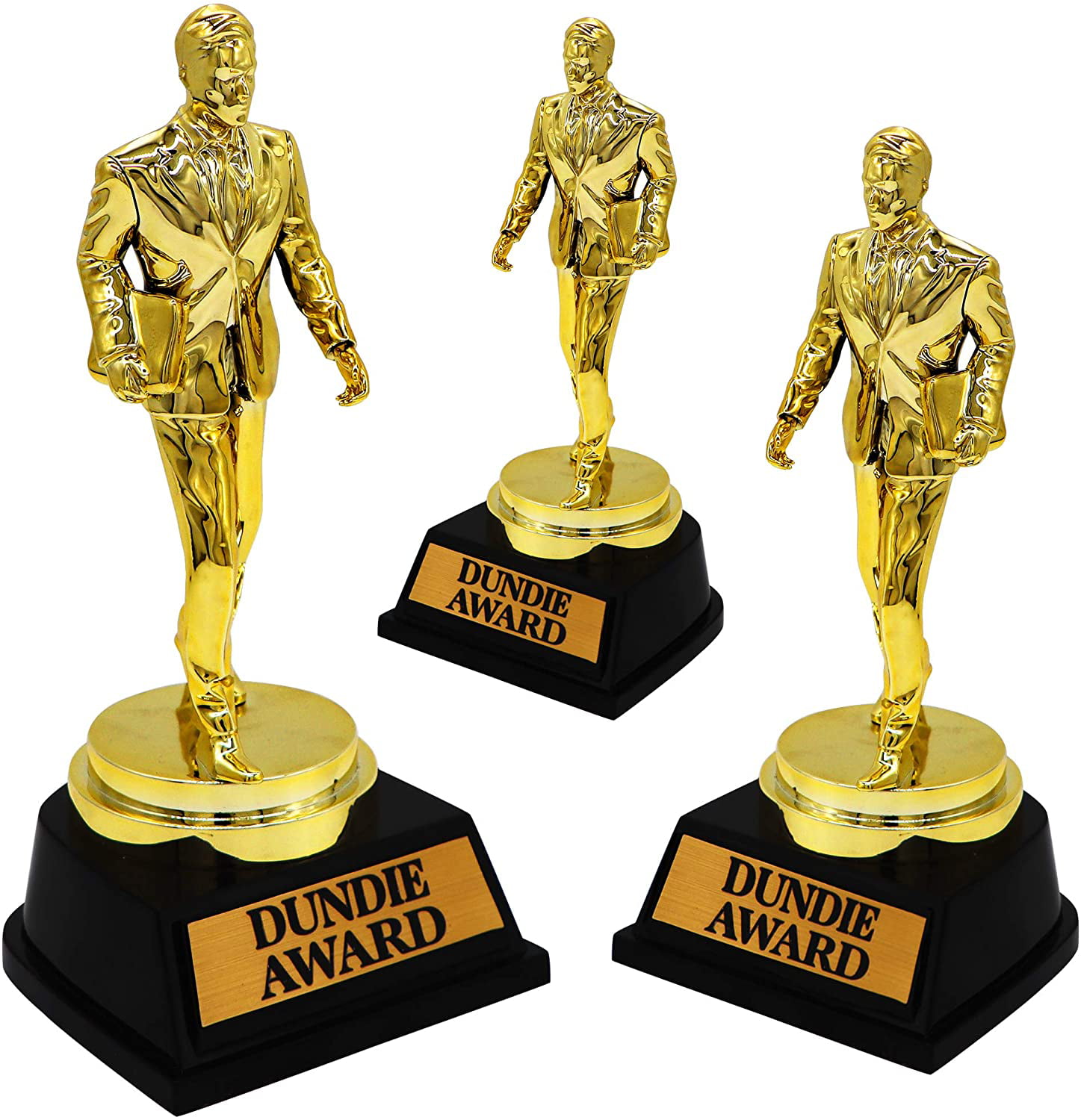The Office Dunder Mifflin Dundie Award Trophy with personalized engraved plate 