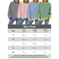 thumbnail image 2 of BadPiggies Womens Striped Long Sleeve Shirts Crewneck Tunic Tops Color Block Blouses Fall Winter Pullover, 2 of 6