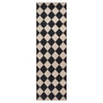 thumbnail image 2 of Lahome 2'5''x8' Checkered Easy Jute Runner Rug,Outdoor Patio Rug Washable Rugs for Entryway Checkerboard Indoor Outdoor Living Room Classroom Rugs,Farmhouse Neutral Non Slip Black Carpet for Bedroom, 2 of 8