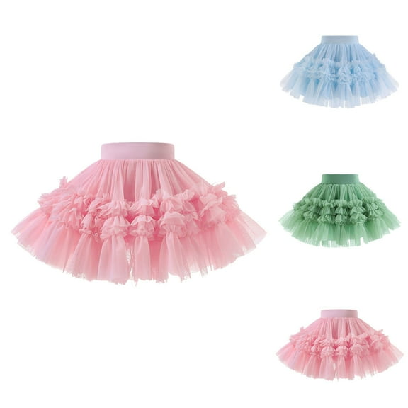 Baby Girl Tutu Skirt Tulle Dress Princess Ballet Skirts Birthday Cake Smash Outfit 1-5T Girls Tulle Skirt Toddler Girl Pink Tutu Skirt