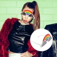 thumbnail image 3 of Rainbow Cloud Party Glasses for Fun Photo Props and Decoration Multi Color Plastic Lightweight Sturdy 3 Pcs, 3 of 9