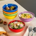 thumbnail image 5 of MALACASA 24-Piece dinnerware Set for 6, Stoneware dinner set plate, Multicolor, 5 of 8