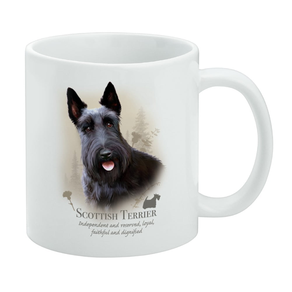 Scottish Terrier Scottie Dog Breed White Mug Walmart