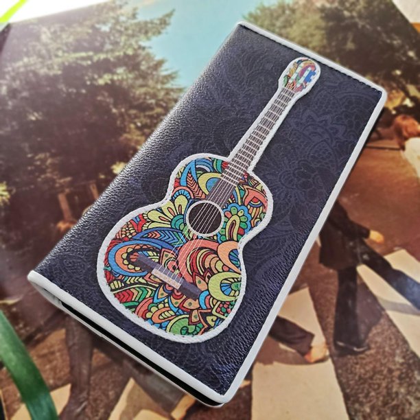 Womens Acoustic Guitar - Pakapalooza Pakapalooza Women S Acoustic Guitar Vinyl Wallet With Hippie Print Walmart Com Walmart Com