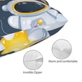 thumbnail image 3 of Honeii Astronaut And Space Print Pillow Cases,Plush Throw Pillow Covers,Decorative Pillowcase for Sofa, Couch, Living Room-14"x20", 3 of 6