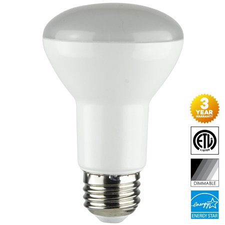 Cool Sun Air Cooled Reflector - Sunlite 8-Watt Dimmable LED R20 Reflector Bulb, 50W Incandescent Equivalent, Medium (E26) Base, 4000K Cool White