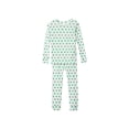 thumbnail image 1 of Conjunto de pijama para bebé niño GAP verde con corazones 6-12 meses, 1 of 2